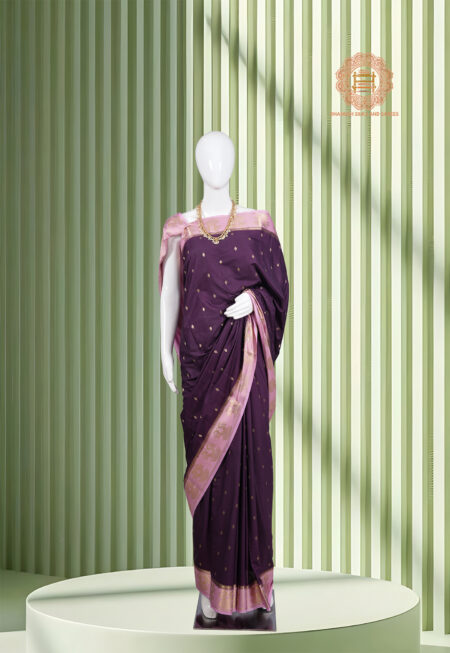 Semi Crepe Mysore Silk Gandaberunda